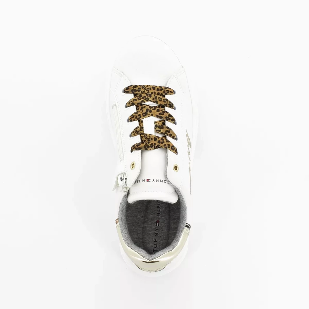 Image (6) de la chaussures Tommy Hilfiger - Chaussures à lacets Blanc en Cuir synthétique