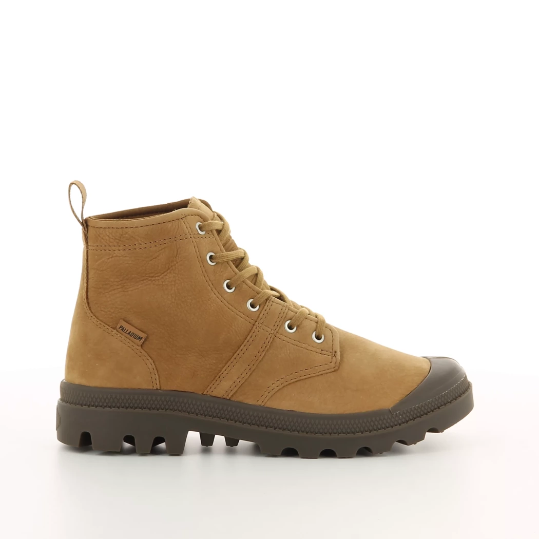 Image (2) de la chaussures Palladium - Bottines Cuir naturel / Cognac en Cuir nubuck