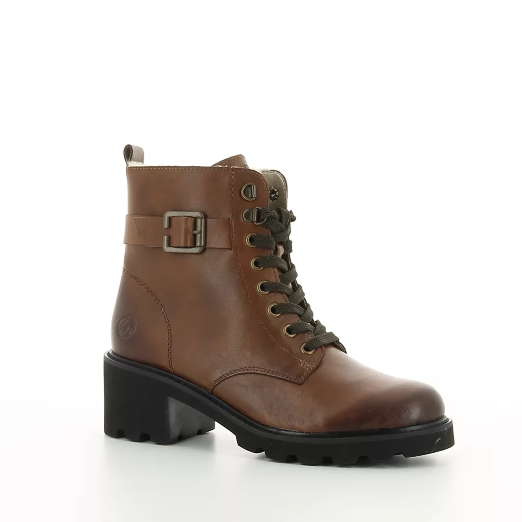 Image (1) de la chaussures Remonte - Bottines Cuir naturel / Cognac en Cuir