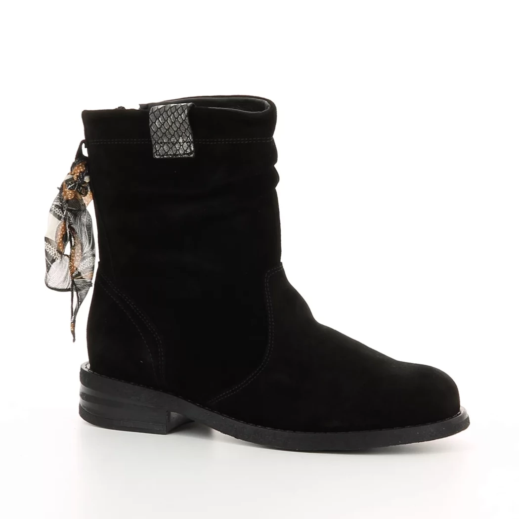 Image (1) de la chaussures Goodstep - Boots Noir en Cuir nubuck