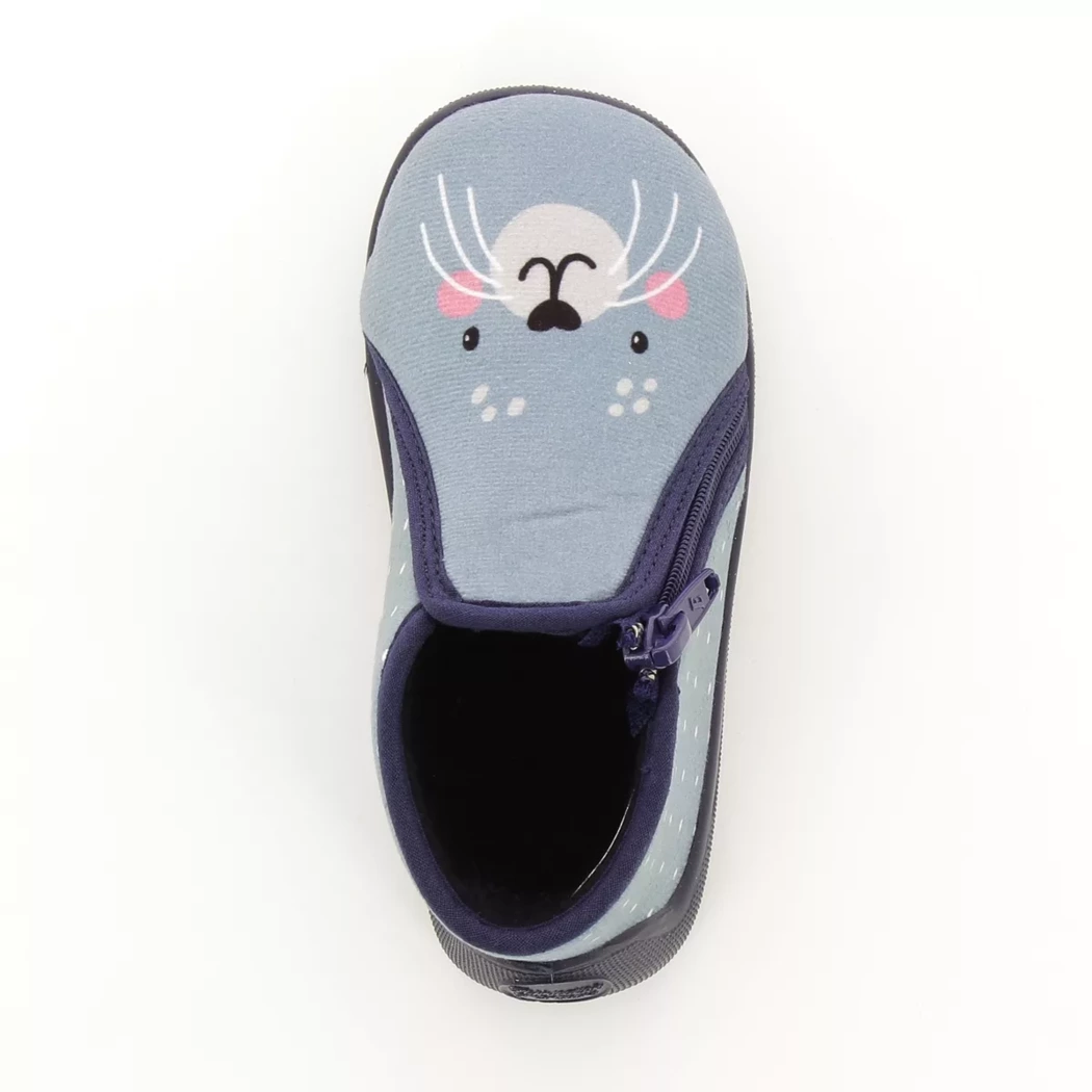 Image (6) de la chaussures Tooti - Pantoufles et Chaussons Bleu en Textile