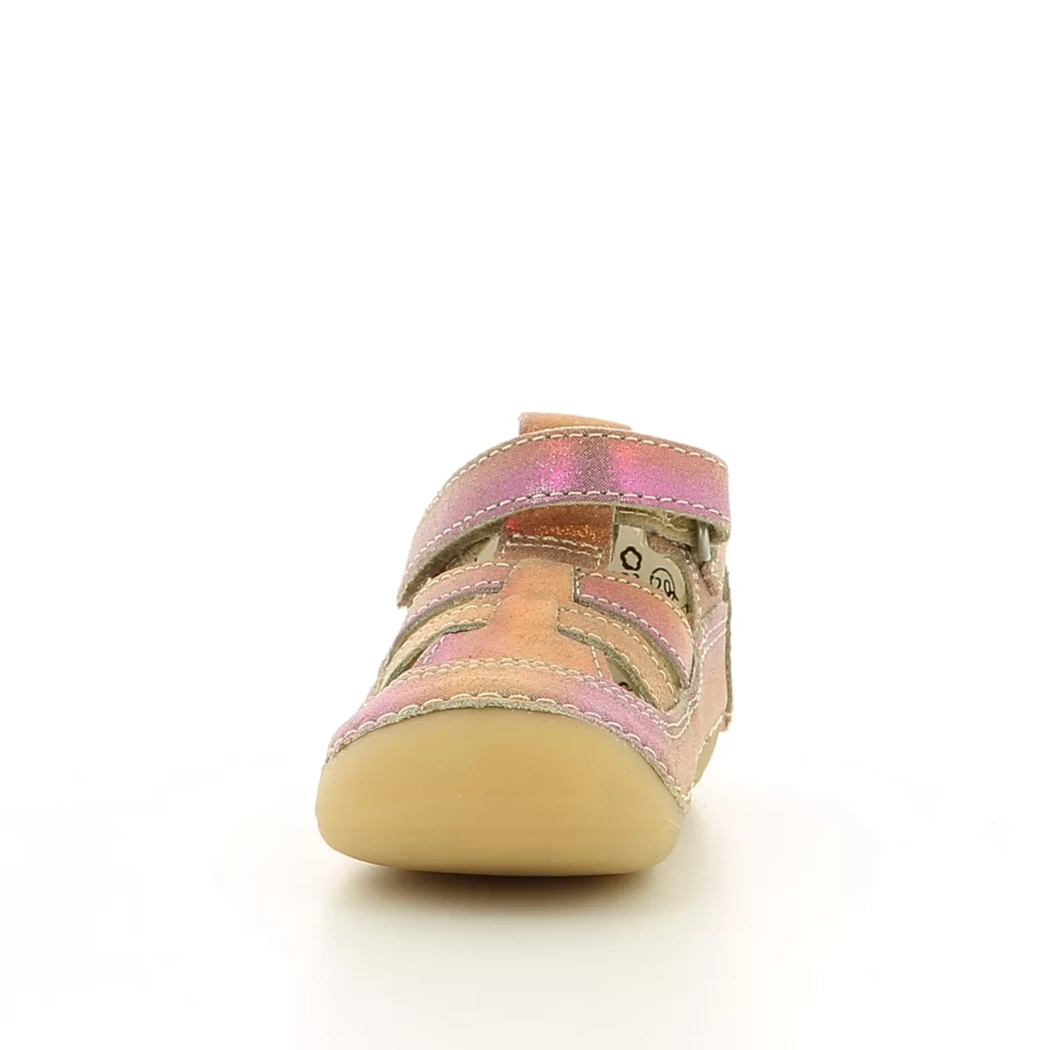 Image (5) de la chaussures Kickers - Bottines ouvertes Rose en Cuir nubuck