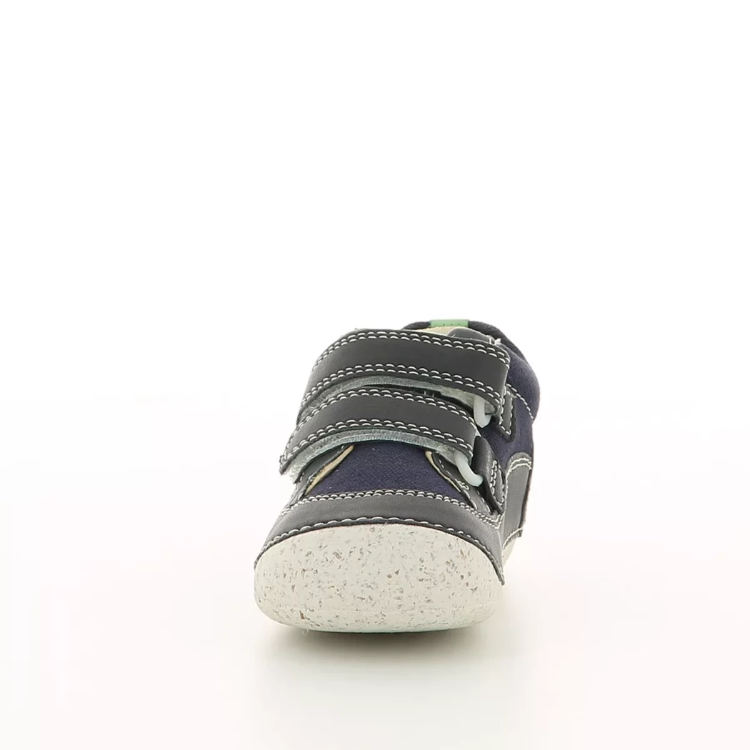 Image (5) de la chaussures Kickers - Bottines Bleu en Cuir et textile