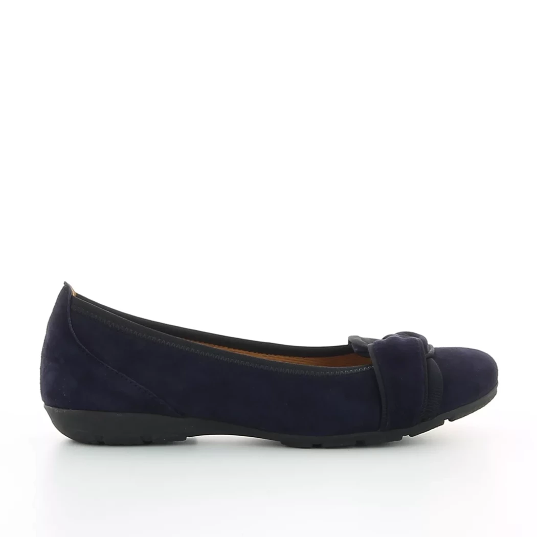 Image (2) de la chaussures Gabor - Ballerines Bleu en Cuir nubuck