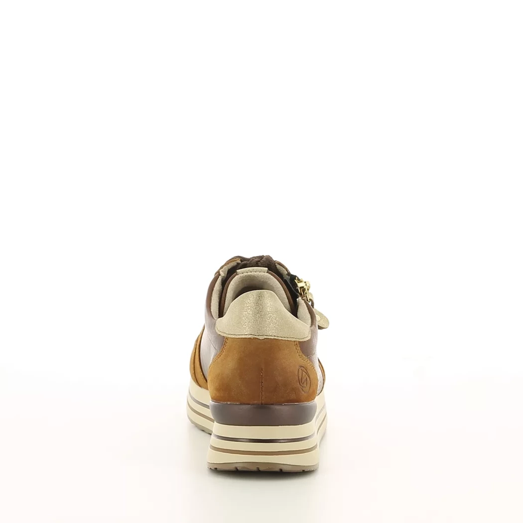 Image (3) de la chaussures Remonte - Baskets Cuir naturel / Cognac en Multi-Matières