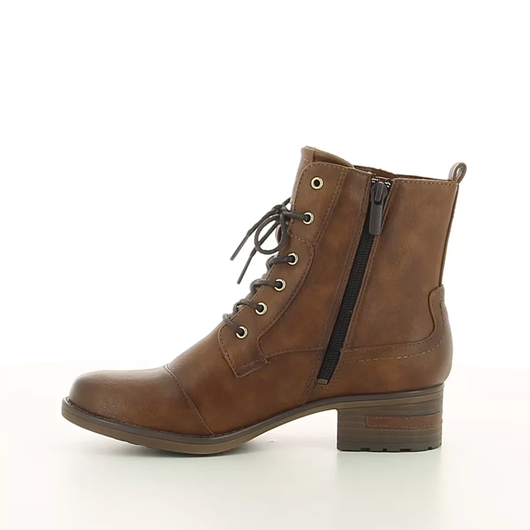 Image (4) de la chaussures Mustang - Bottines Cuir naturel / Cognac en Cuir synthétique