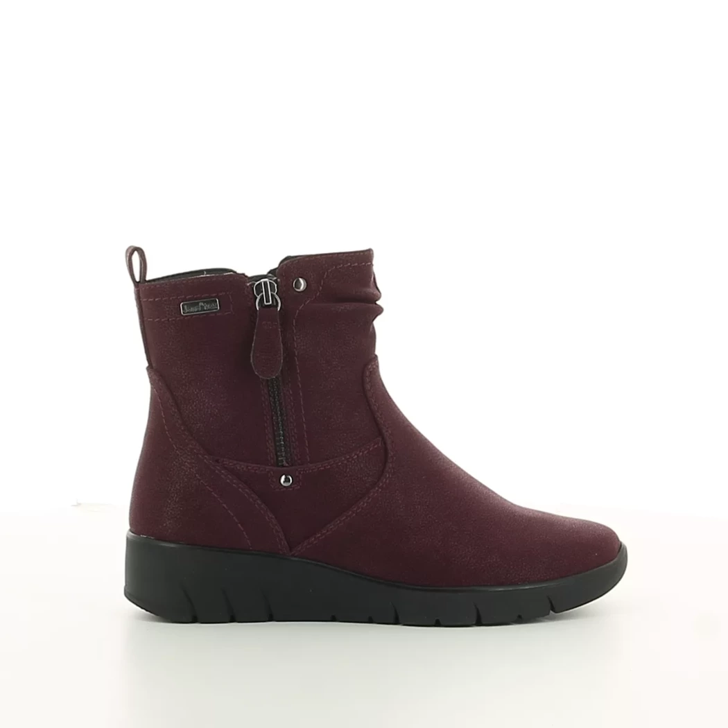 Image (2) de la chaussures Jana - Boots Bordeaux en Cuir nubuck