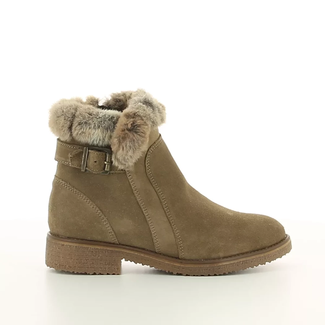 Image (2) de la chaussures Goodstep - Boots Taupe en Cuir nubuck