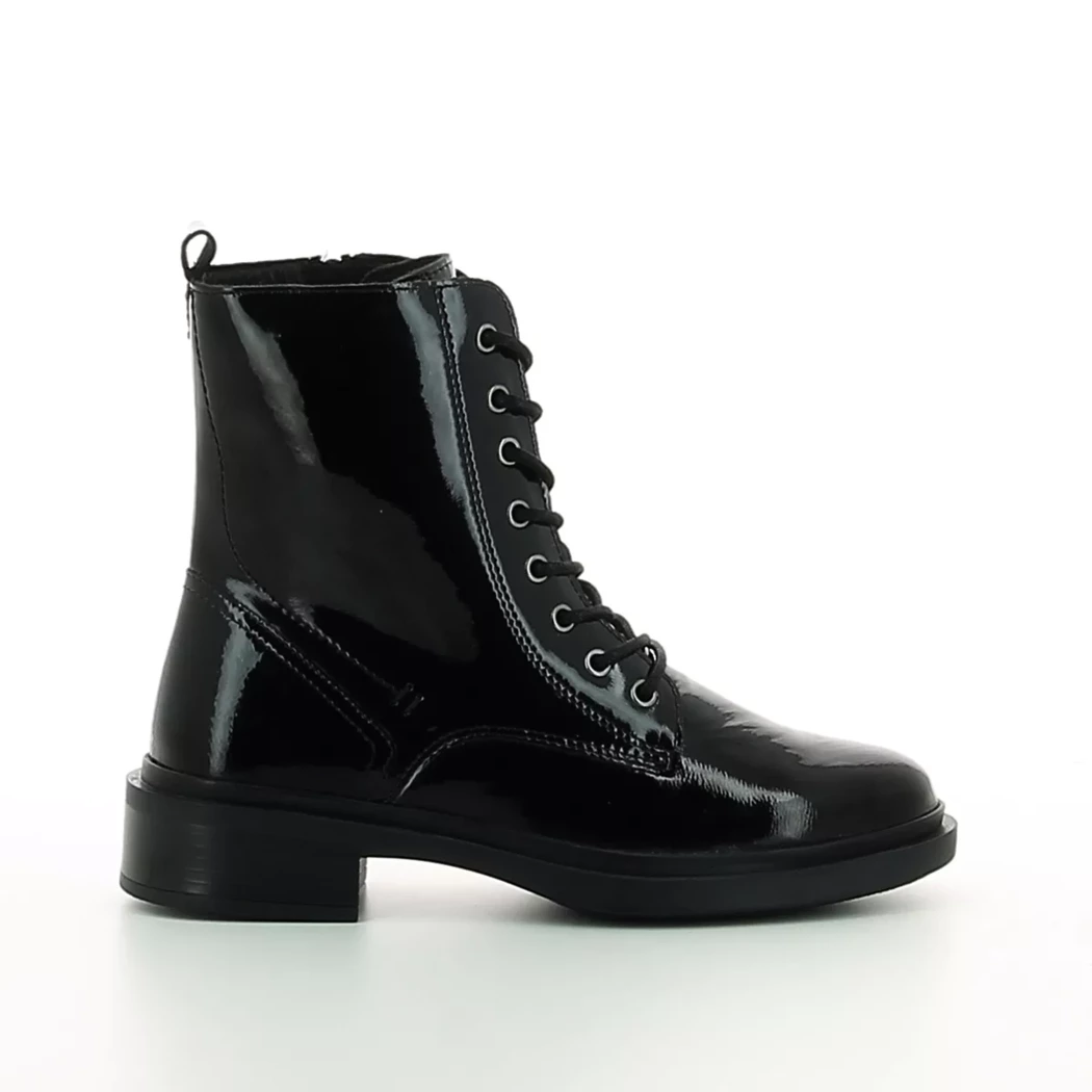 Image (2) de la chaussures Poelman - Bottines Noir en Cuir vernis