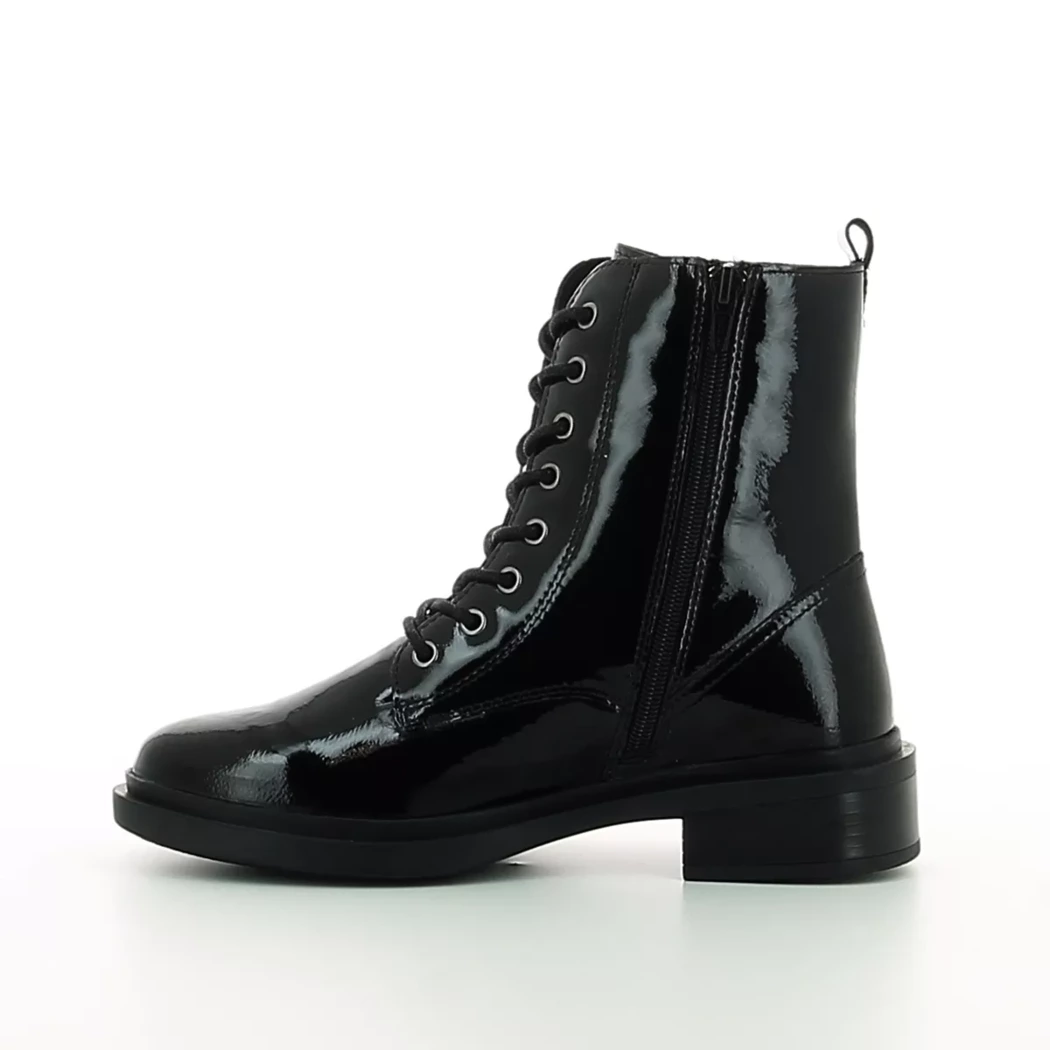 Image (4) de la chaussures Poelman - Bottines Noir en Cuir vernis