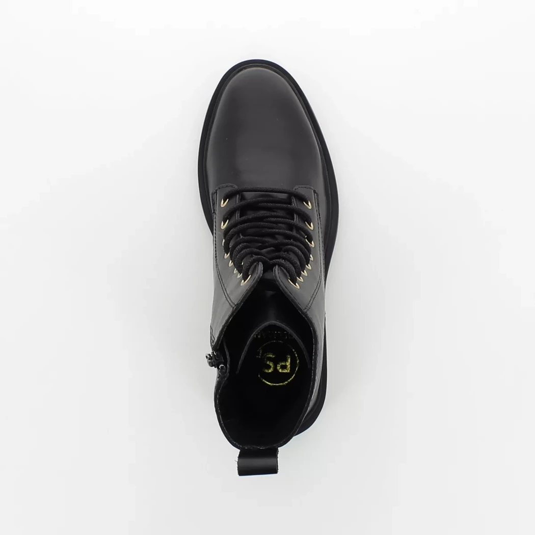 Image (6) de la chaussures Poelman - Bottines Noir en Cuir