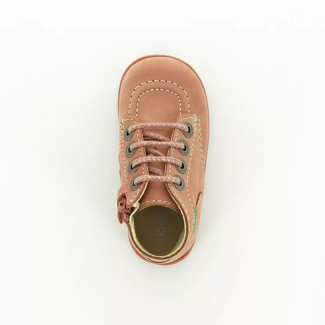 Image (6) de la chaussures Kickers - Bottines Rose en Cuir nubuck