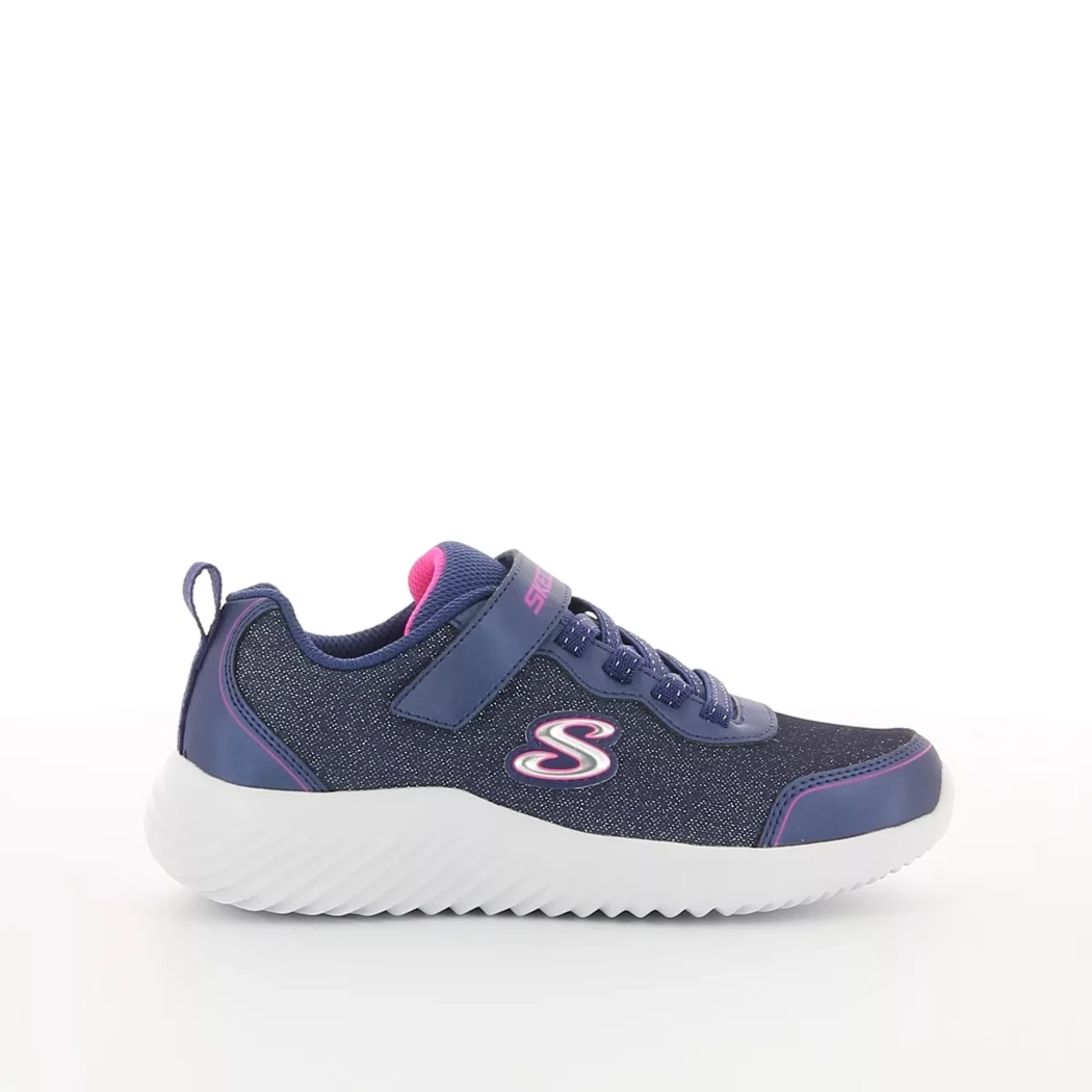 Image (2) de la chaussures Skechers - Baskets Bleu en Textile