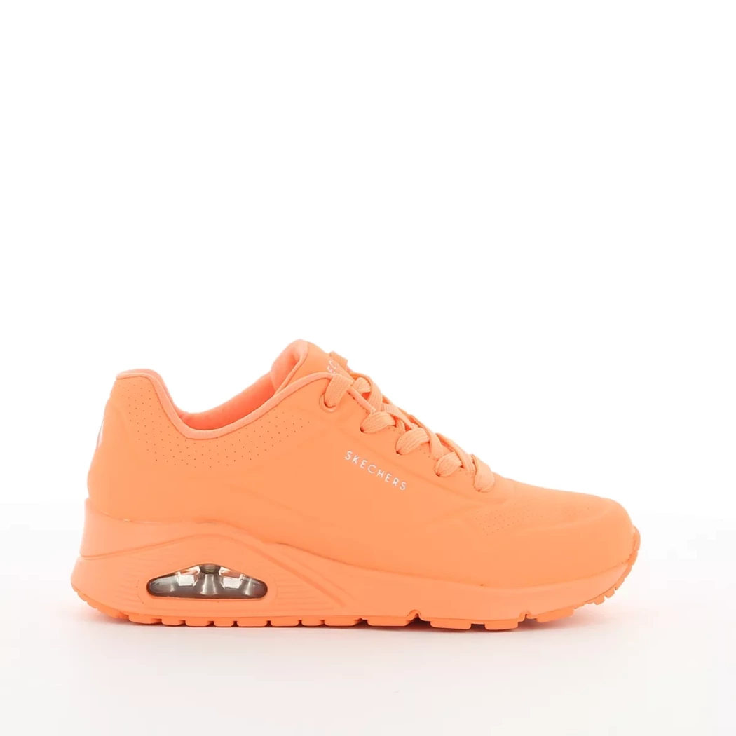 Image (2) de la chaussures Skechers - Baskets Orange en Cuir synthétique