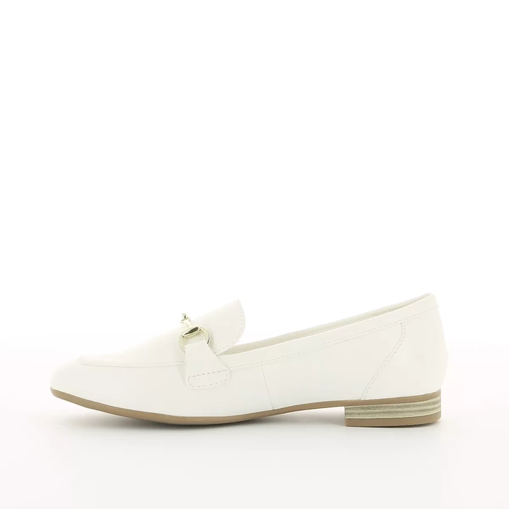 Image (4) de la chaussures Marco Tozzi - Mocassins Blanc en Cuir synthétique