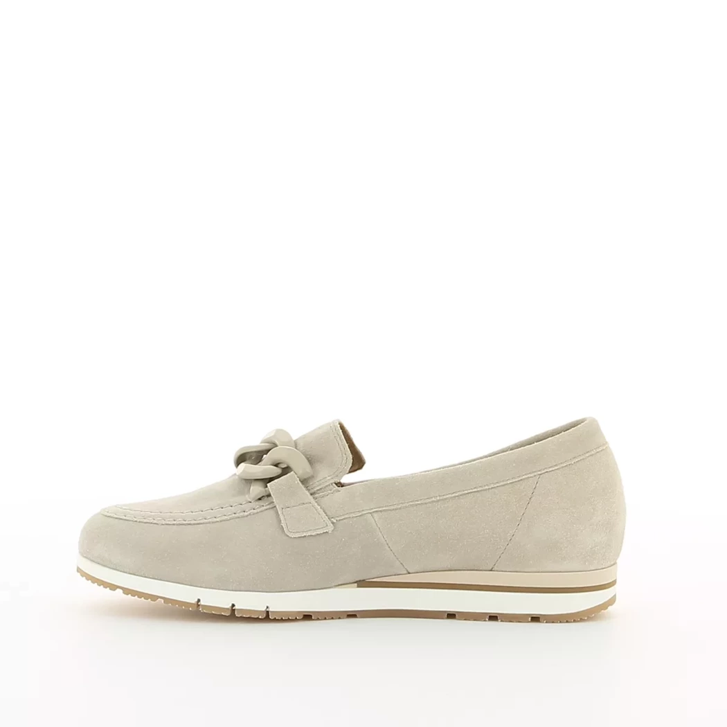 Image (4) de la chaussures Gabor - Mocassins Beige en Cuir nubuck