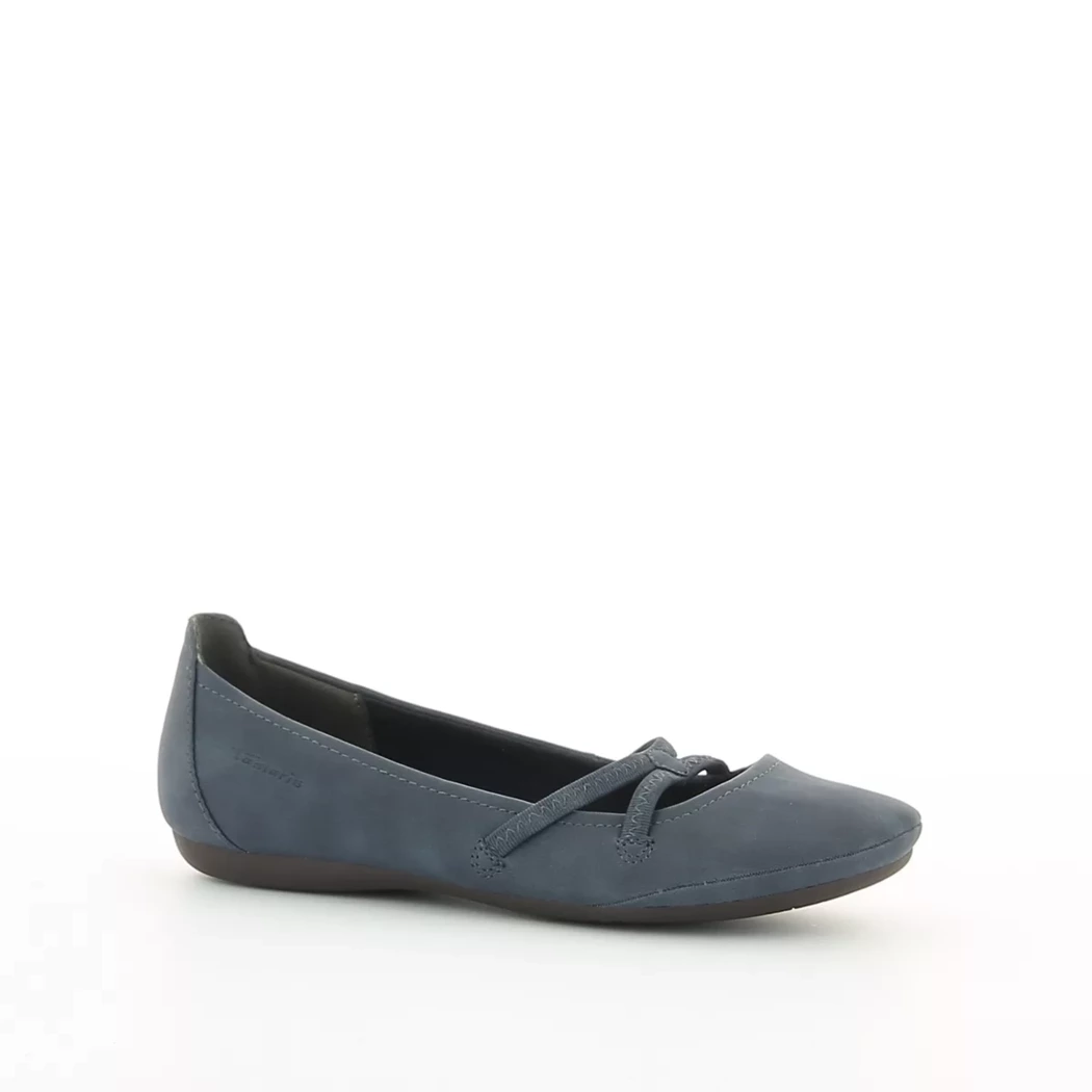 Image (1) de la chaussures Tamaris - Ballerines Bleu en Cuir synthétique