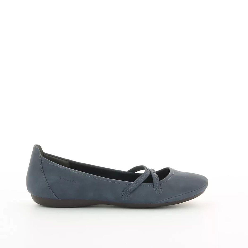 Image (2) de la chaussures Tamaris - Ballerines Bleu en Cuir synthétique
