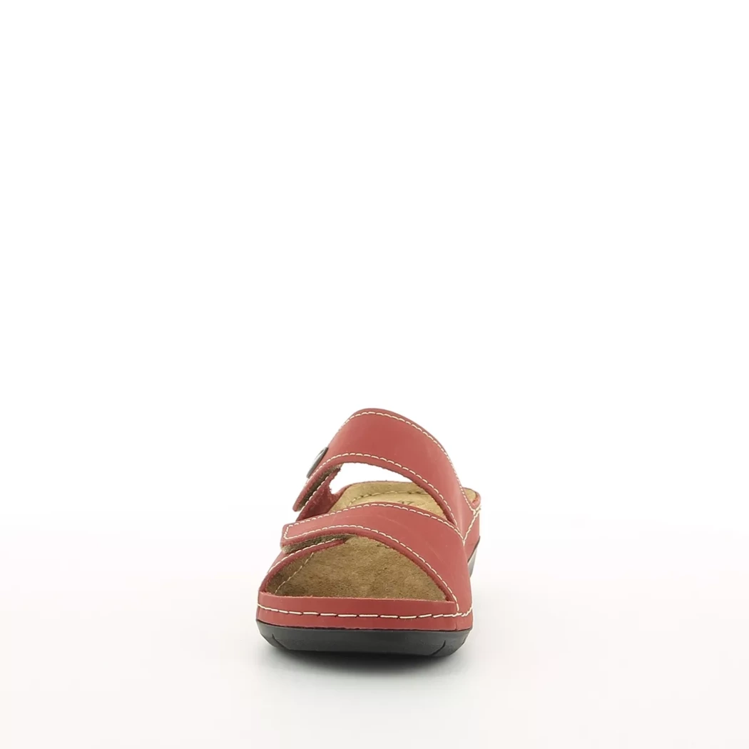 Image (5) de la chaussures Tamaris - Mules et Sabots Rouge en Cuir