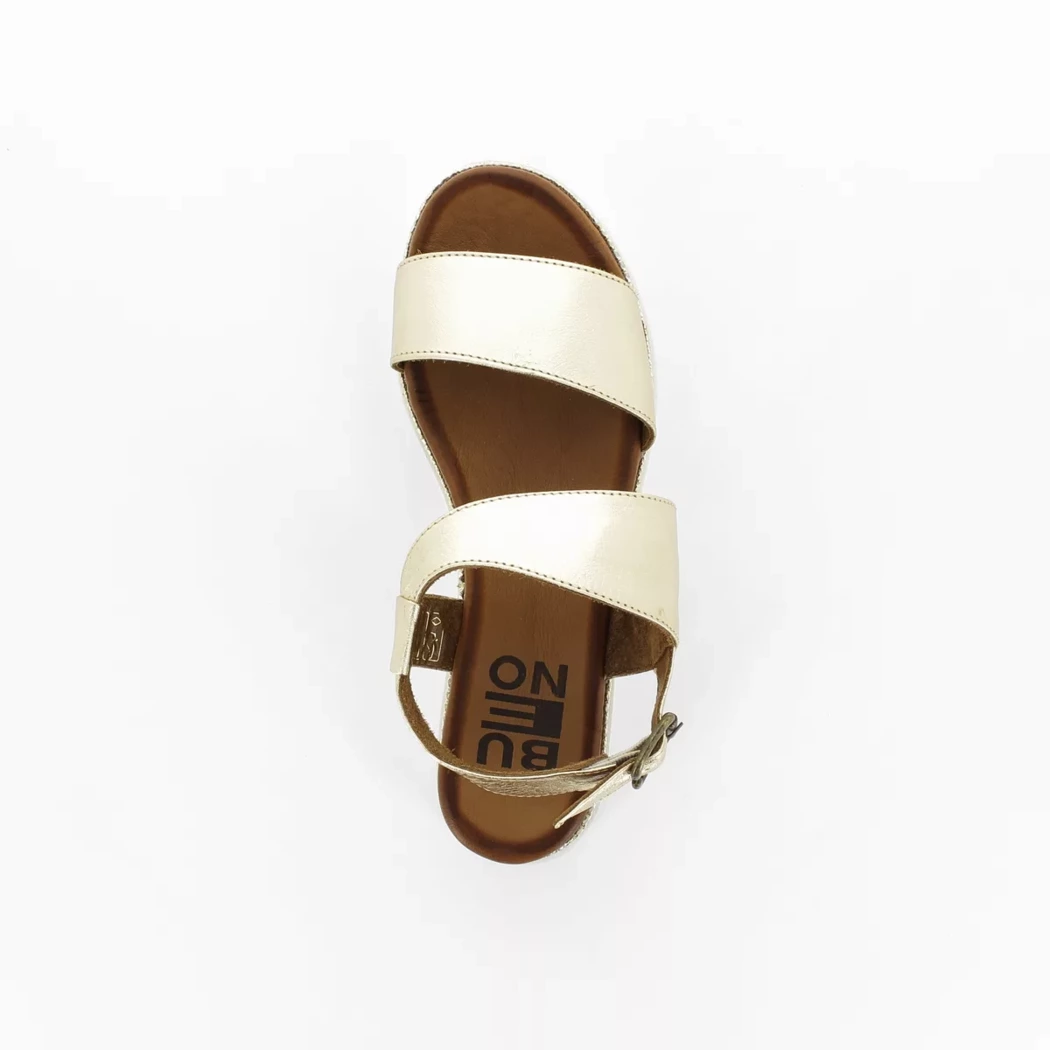 Image (6) de la chaussures Bueno - Sandales et Nu-Pieds Or / Bronze / Platine en Cuir