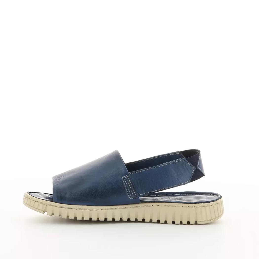 Image (4) de la chaussures Karyoka - Sandales et Nu-Pieds Bleu en Cuir