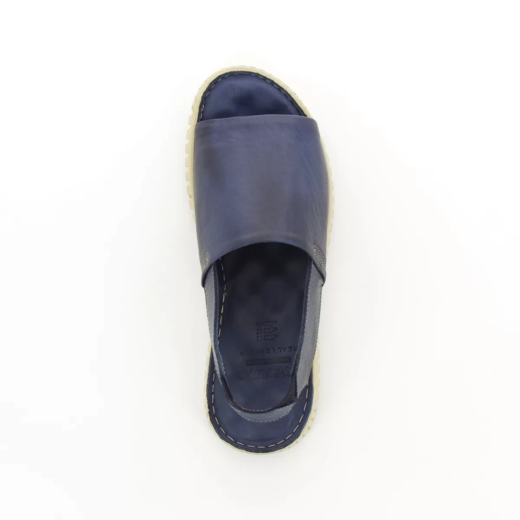 Image (6) de la chaussures Karyoka - Sandales et Nu-Pieds Bleu en Cuir
