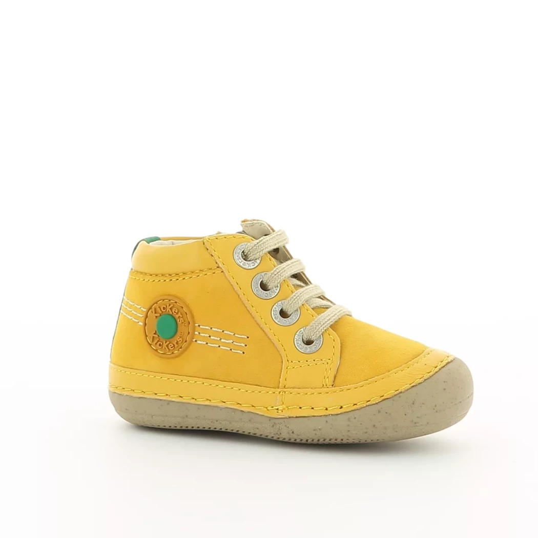 Image (1) de la chaussures Kickers - Bottines Jaune en Cuir