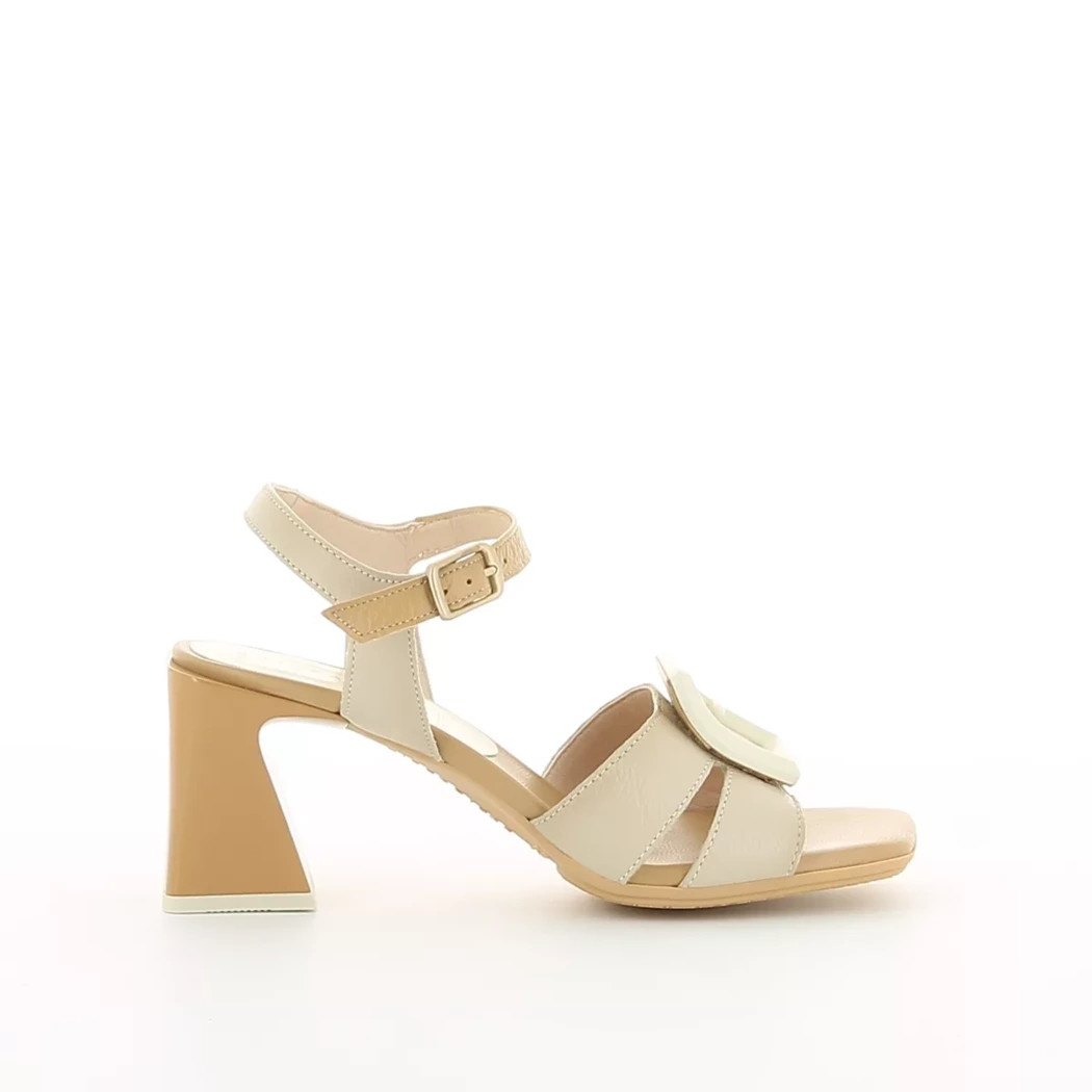 Image (2) de la chaussures Hispanitas - Sandales et Nu-Pieds Taupe en Cuir