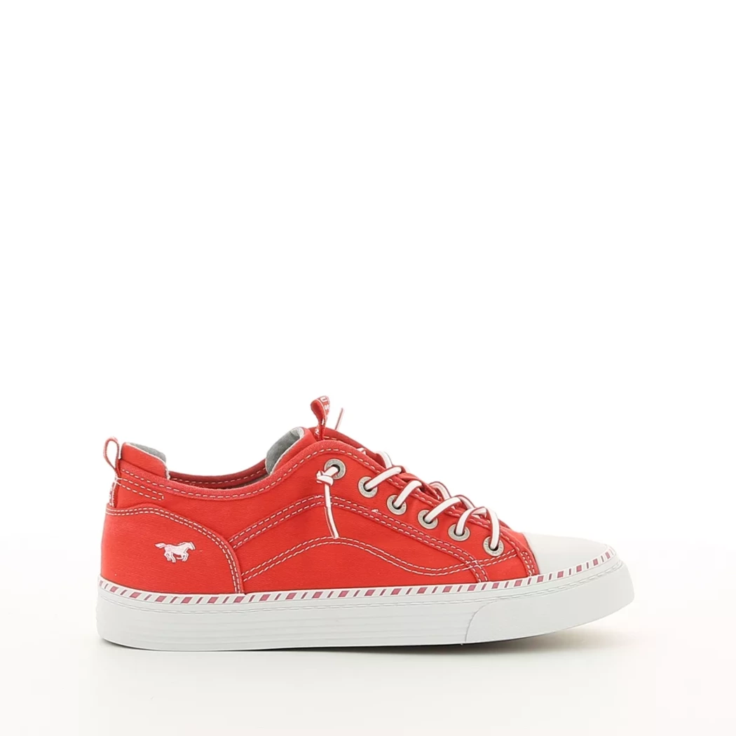 Image (2) de la chaussures Mustang - Baskets Rouge en Textile Image (2) de la chaussures Mustang - Baskets Rouge en Textile