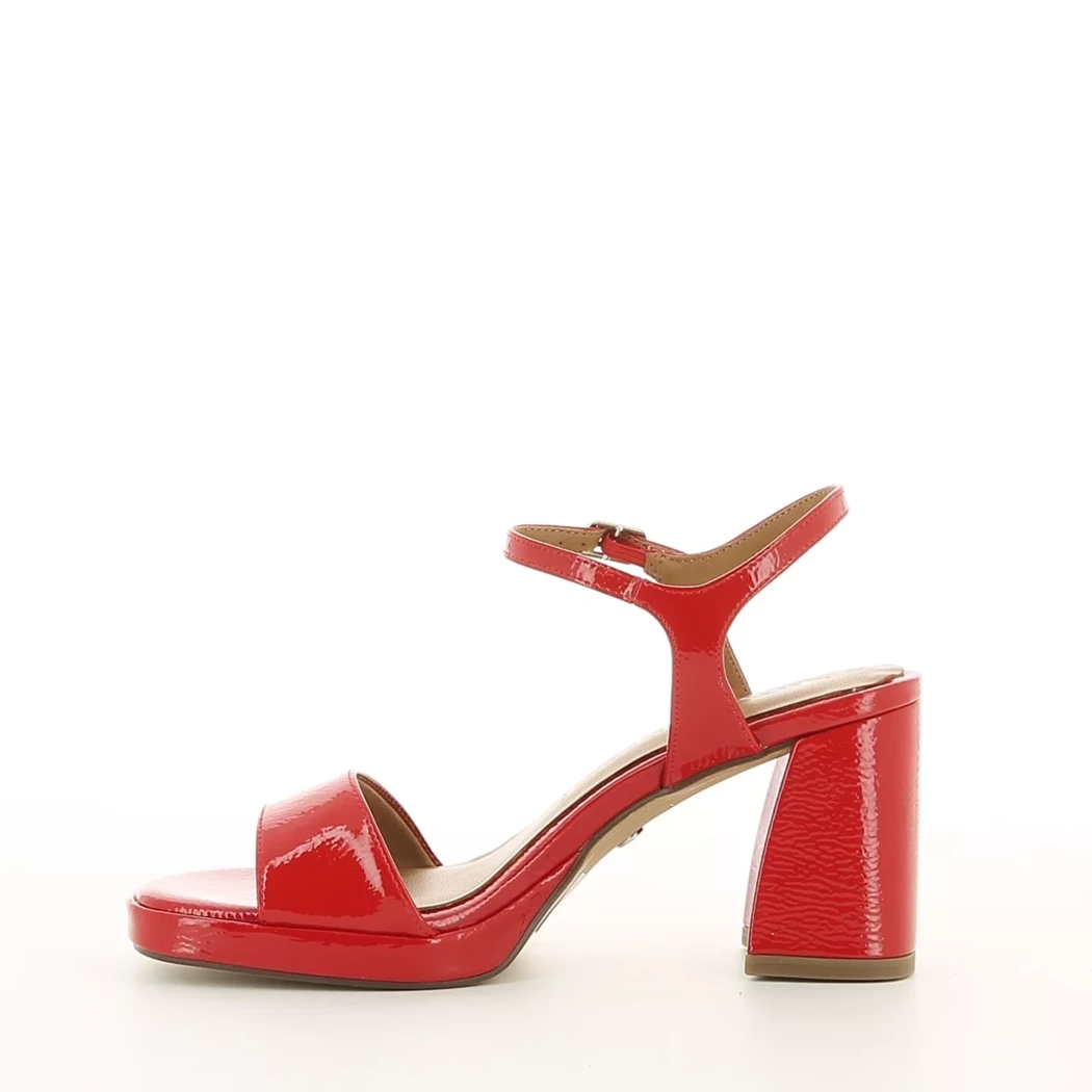 Image (4) de la chaussures Tamaris - Sandales et Nu-Pieds Rouge en Cuir synthétique