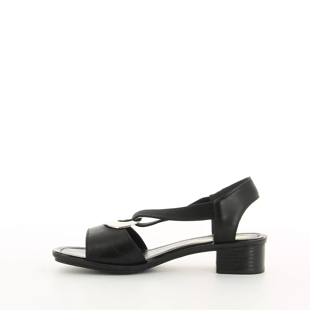 Image (4) de la chaussures Rieker - Sandales et Nu-Pieds Noir en Cuir