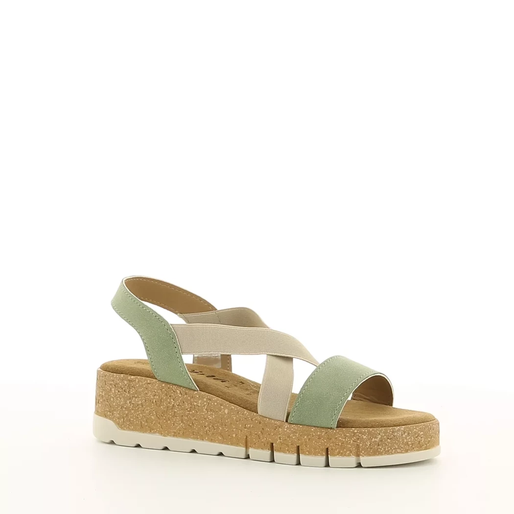 Image (1) de la chaussures Divina - Sandales et Nu-Pieds Vert en Cuir nubuck