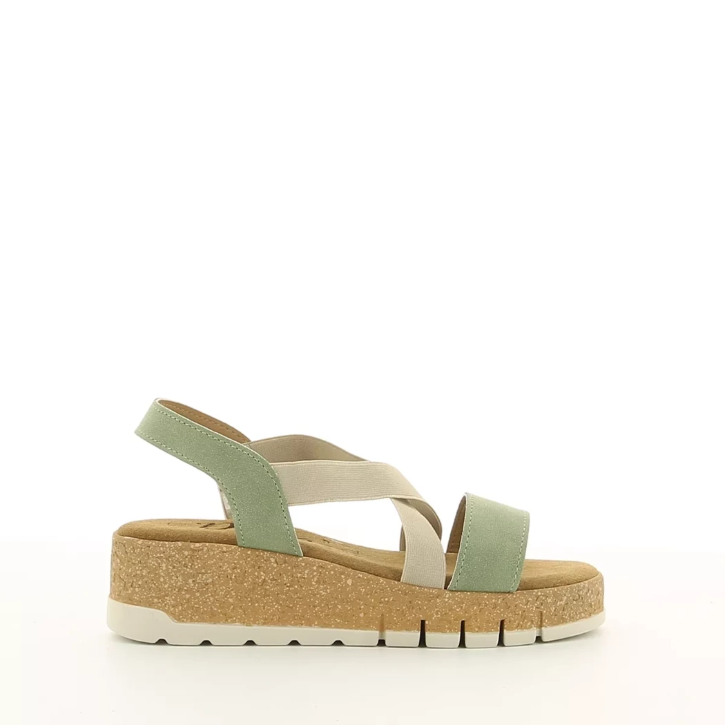 Image (2) de la chaussures Divina - Sandales et Nu-Pieds Vert en Cuir nubuck