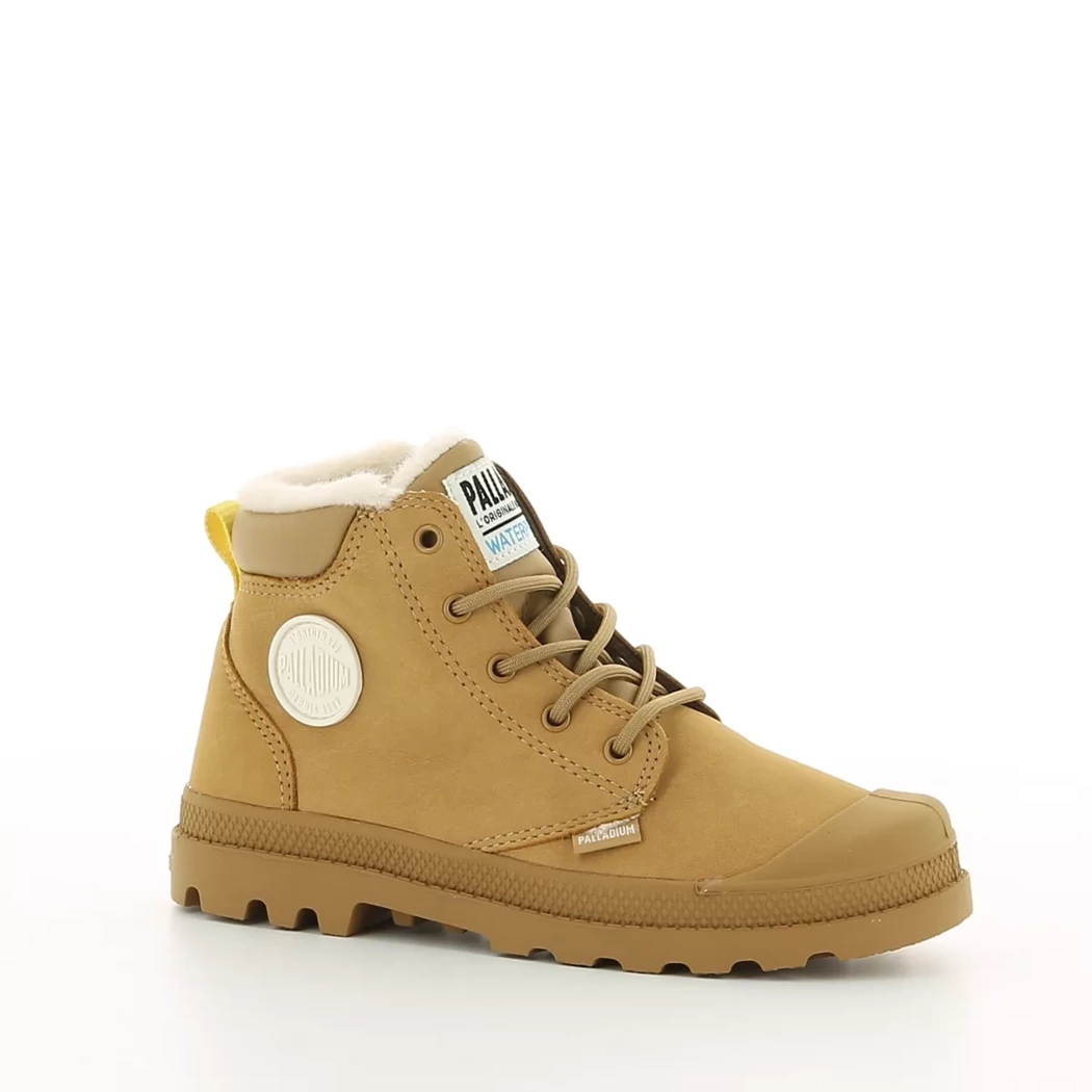 Image (1) de la chaussures Palladium - Bottines Cuir naturel / Cognac en Cuir nubuck