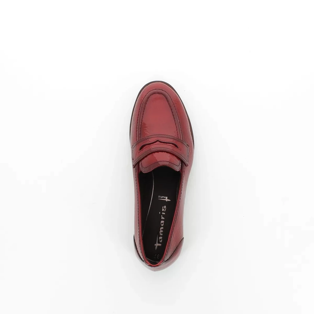 Image (6) de la chaussures Tamaris - Mocassins Rouge en Cuir synthétique