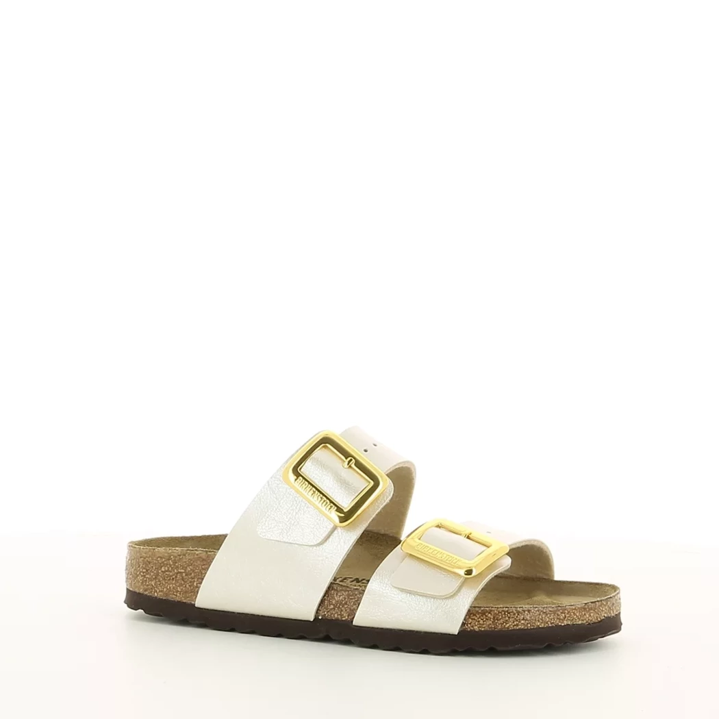 Image (1) de la chaussures Birkenstock - Mules et Sabots Blanc en Cuir synthétique