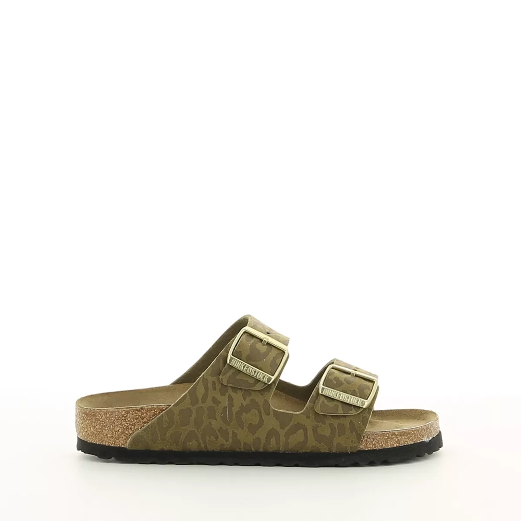Image (2) de la chaussures Birkenstock - Mules et Sabots Vert en Cuir synthétique