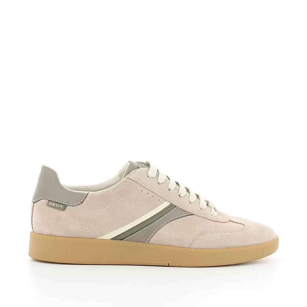 Image (2) de la chaussures Geox - Baskets Taupe en Cuir nubuck