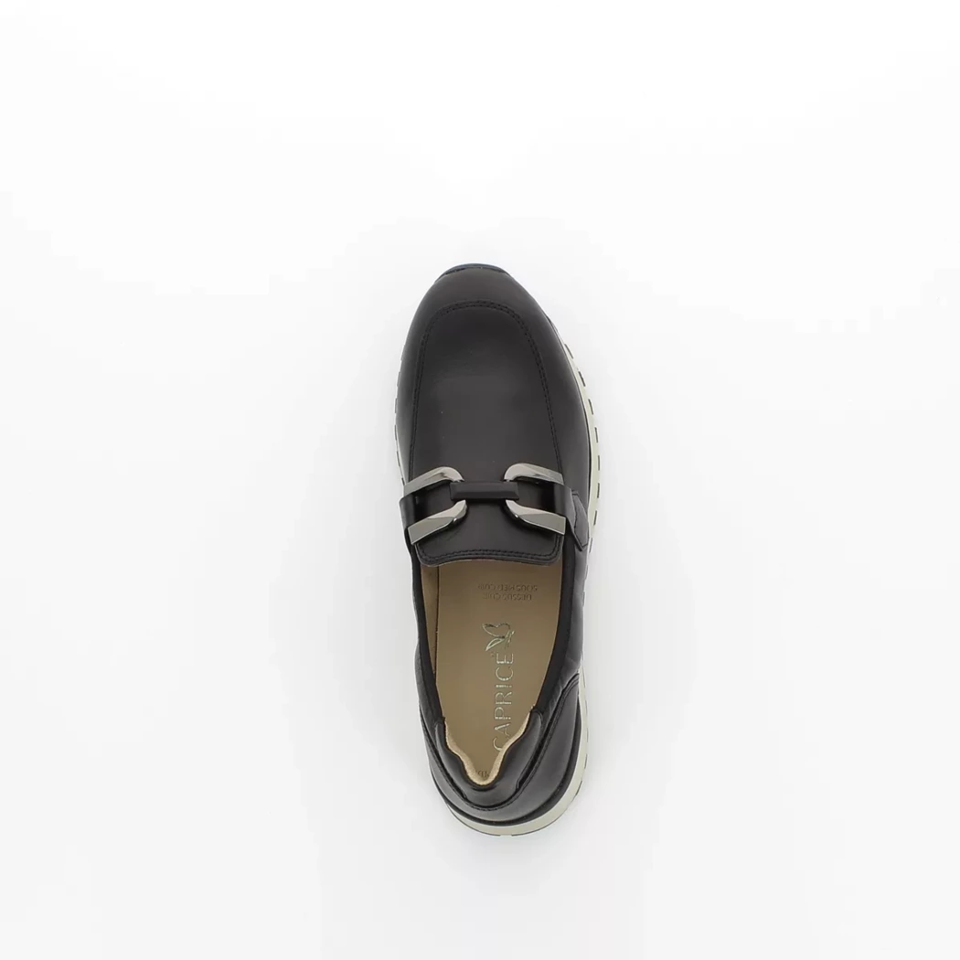 Image (6) de la chaussures Caprice - Mocassins Noir en Cuir