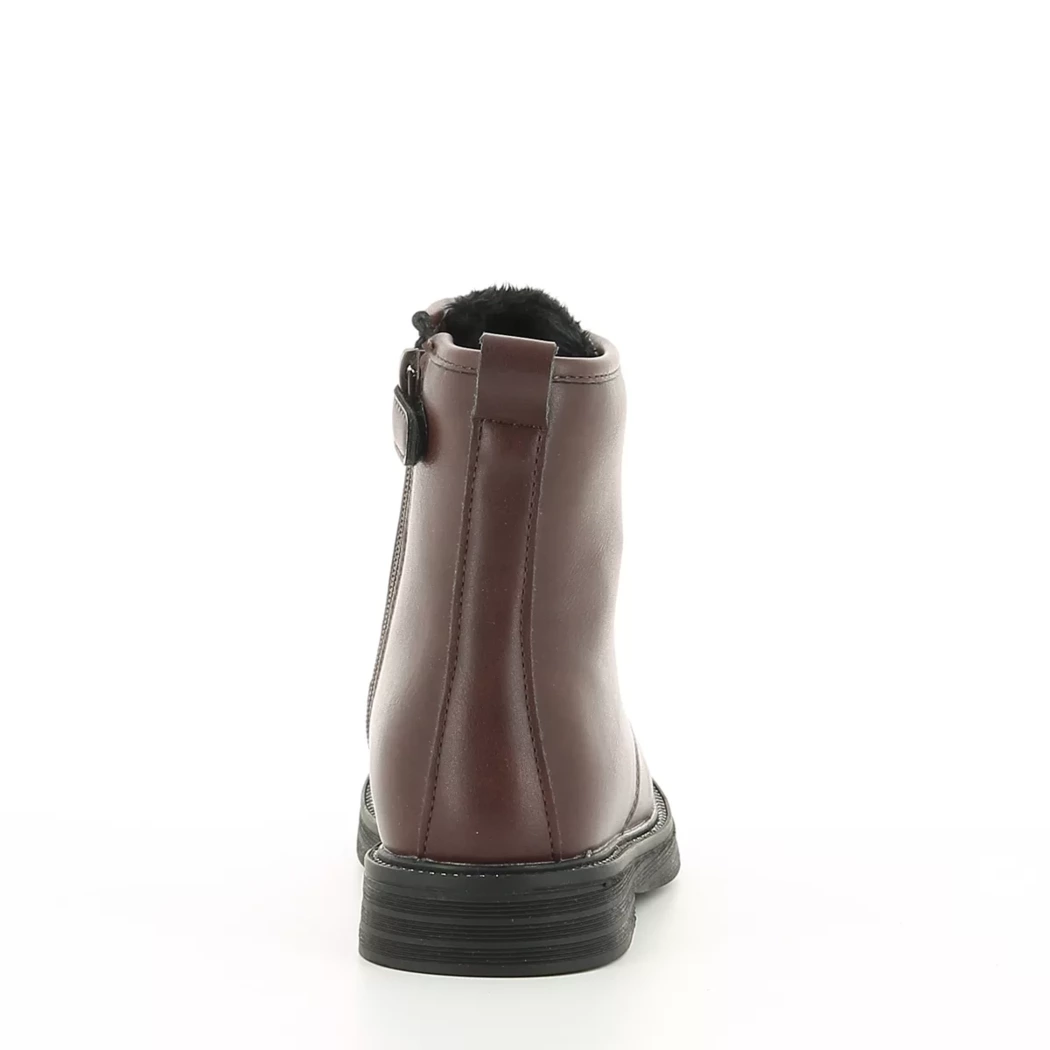 Image (3) de la chaussures Fashion Victim - Bottines Bordeaux en Cuir synthétique
