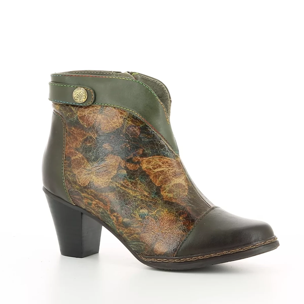Image (1) de la chaussures Laura Vita - Boots Vert en Cuir