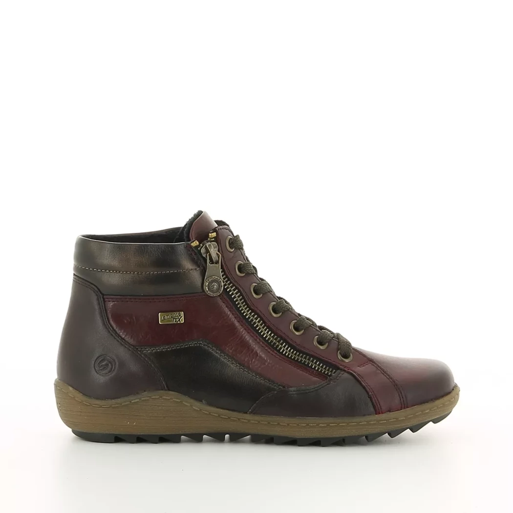 Image (2) de la chaussures Remonte - Bottines Bordeaux en Cuir Image (2) de la chaussures Remonte - Bottines Bordeaux en Cuir