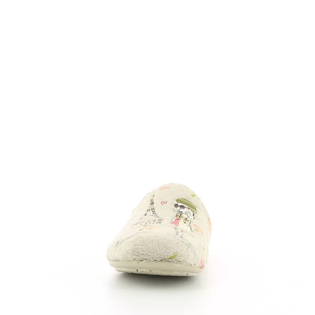 Image (5) de la chaussures Relax - Pantoufles et Chaussons Beige en Textile
