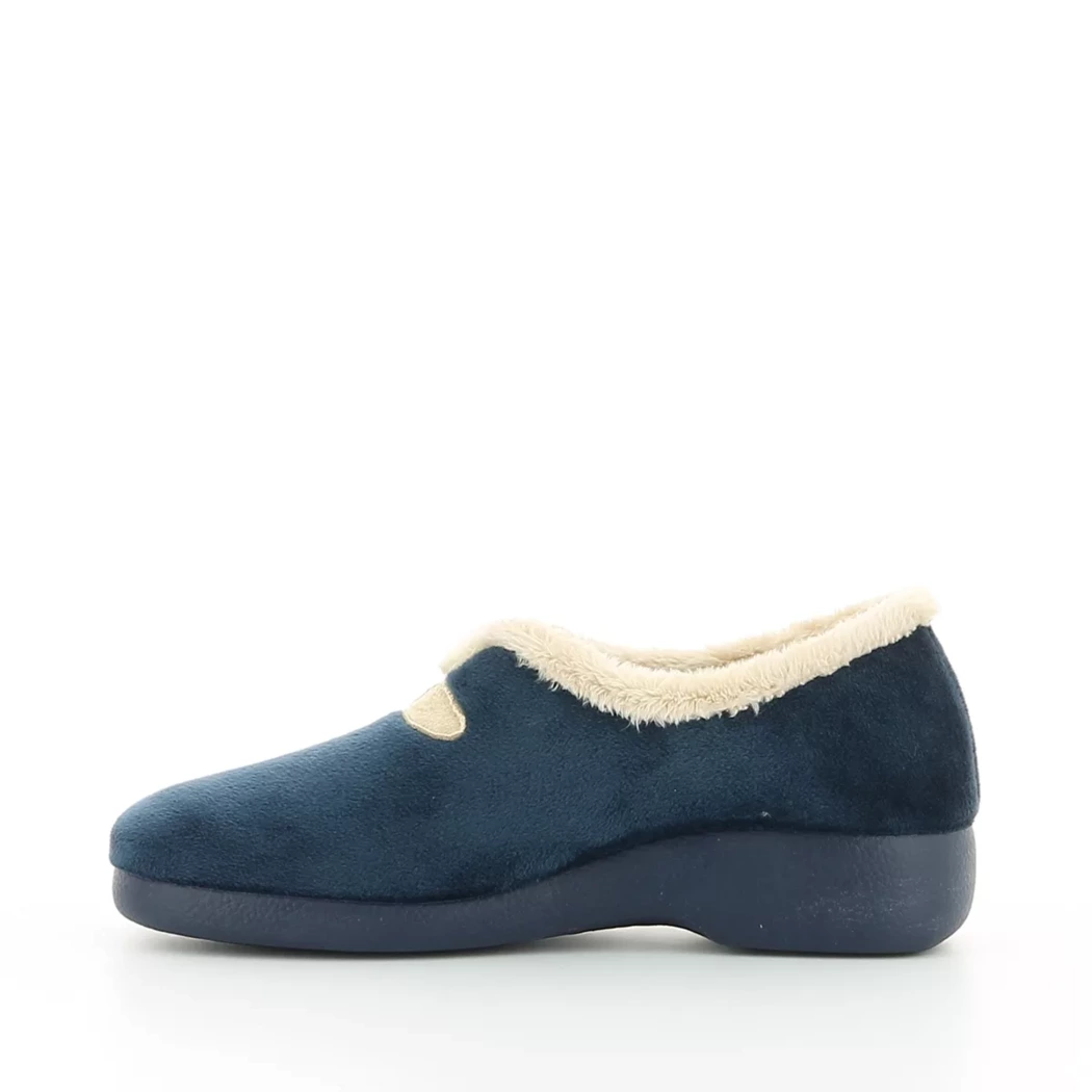 Image (4) de la chaussures Garzon - Pantoufles et Chaussons Bleu en Textile