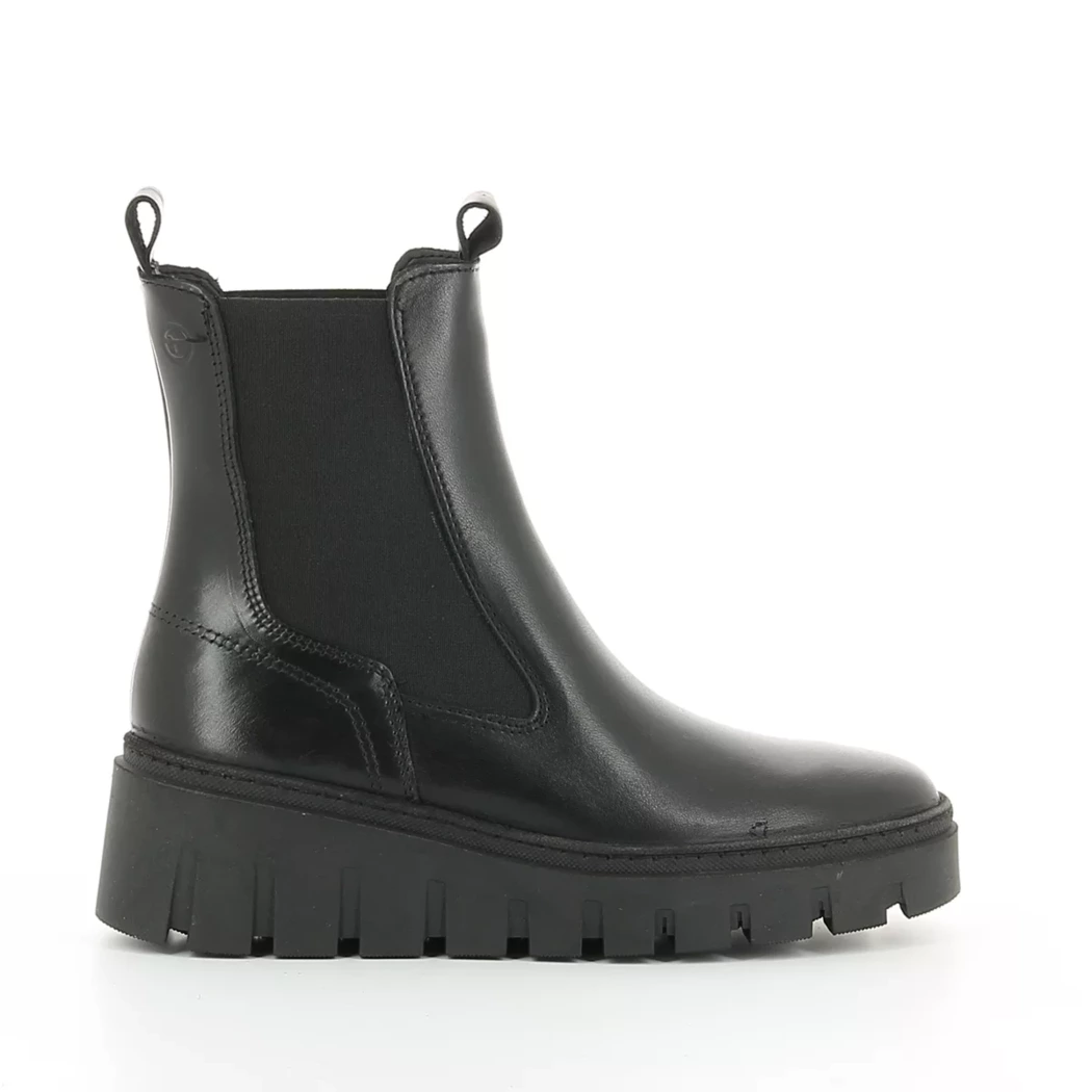 Image (2) de la chaussures Tamaris - Boots Noir en Cuir