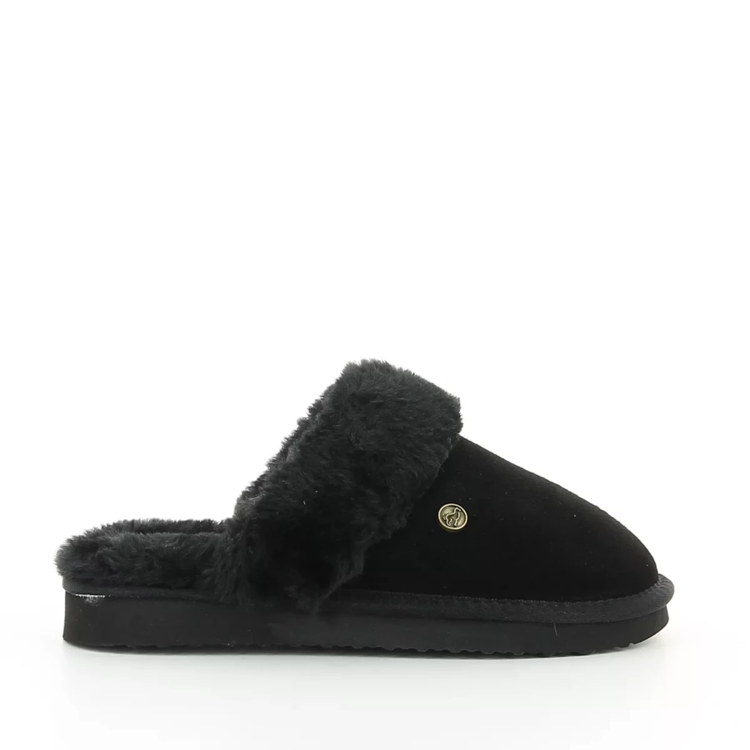 Image (2) de la chaussures Alpacas - Pantoufles et Chaussons Noir en Cuir synthétique
