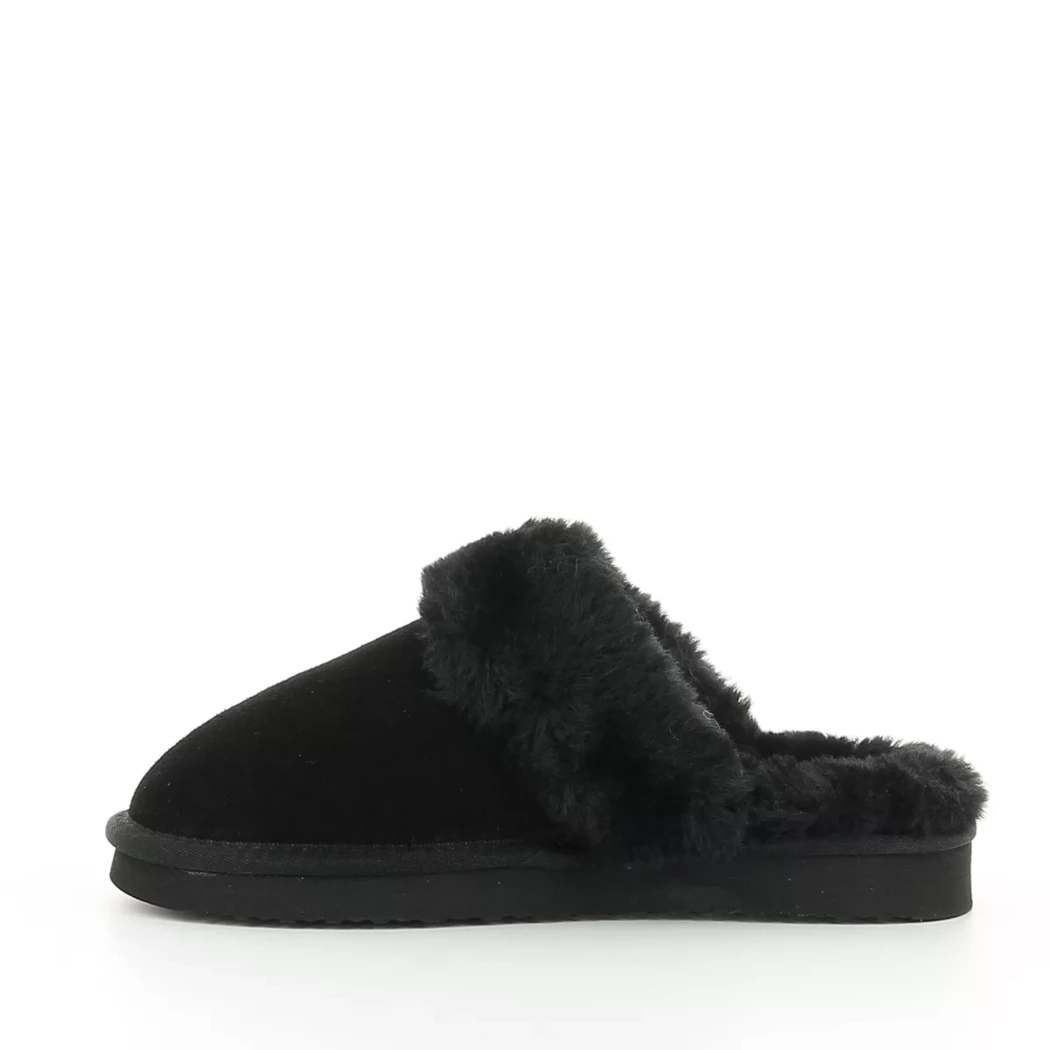 Image (4) de la chaussures Alpacas - Pantoufles et Chaussons Noir en Cuir synthétique