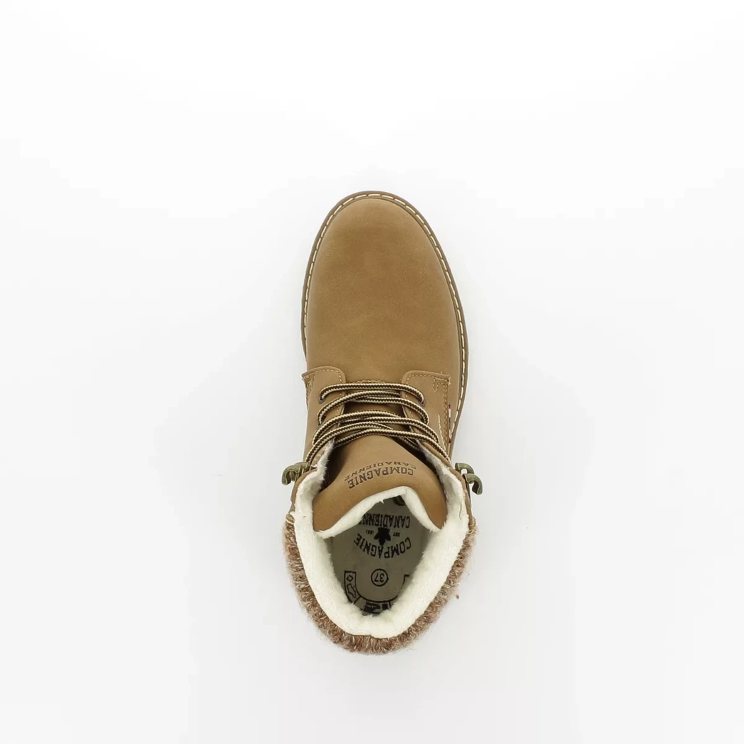 Image (6) de la chaussures Cie Canadienne - Bottines Taupe en Cuir synthétique