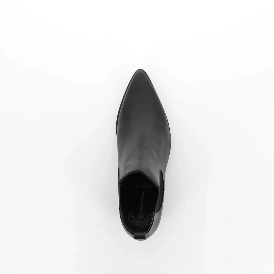 Image (6) de la chaussures Nuit Platine - Boots Noir en Cuir