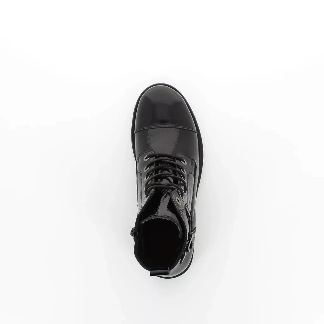 Image (6) de la chaussures Simplement B - Bottines Noir en Cuir vernis